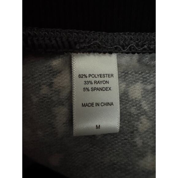 Cuddl Duds Comfortwear Slim Pants Black Stamp Floral Medium NWOT Pull-On Comfort - Picture 7 of 9